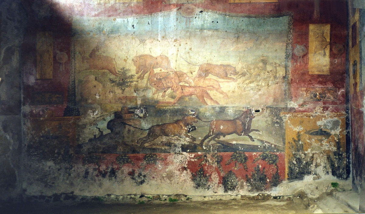 Pompeji - Ceius háza: freskó