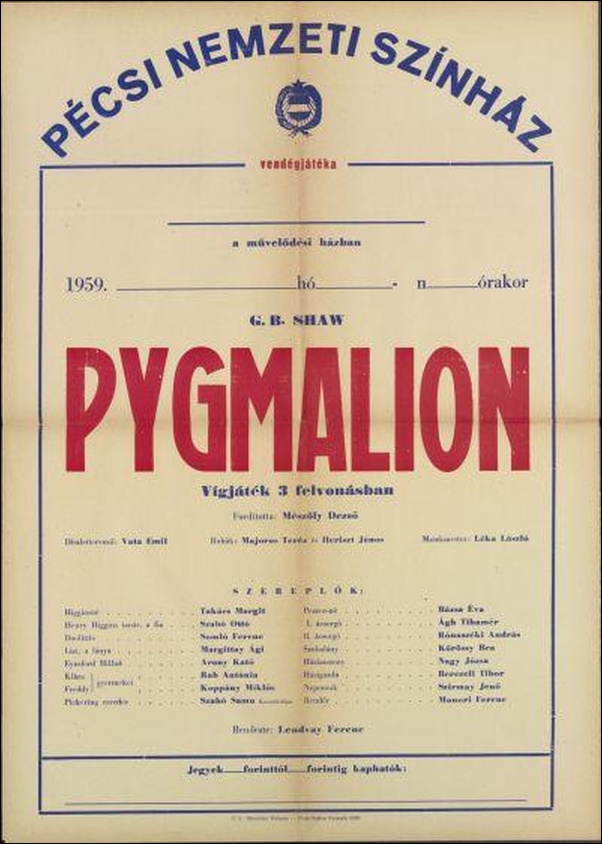 pygmalion-plakat