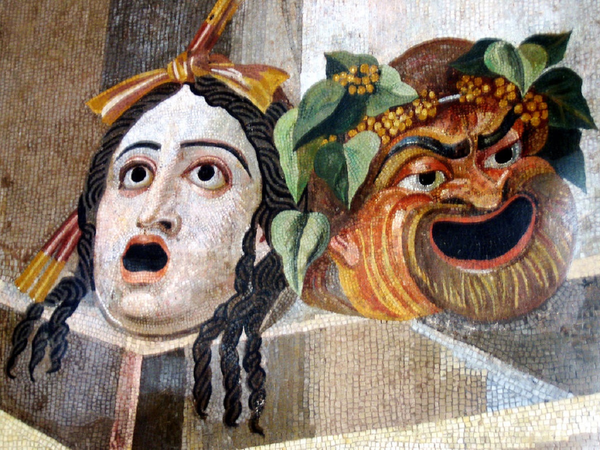 tragic-comic-masks-roman-mosaic