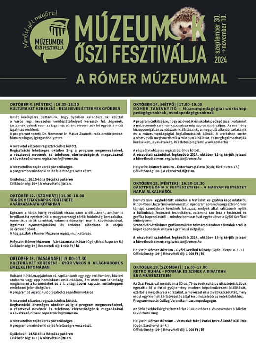 romer-muzeumok-oszi-fesztivalja