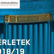 Zeneakadémia 2018/2019 évad