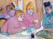Toulouse-Lautrec Ezek a hölgyek az ebédlőben