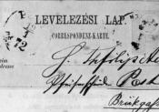 Postai levelezőlap 1872
