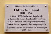 Östreicher Emil emléktábla avatás 01