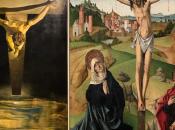 Salvador Dalí Keresztes Szent János Krisztusa és Master of Avila: The Crucifixion