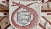 Vámosoroszi, zárókő sárkányos Báthory-címerrel