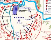 Kazan ostroma térkép