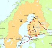 The Finnish War map