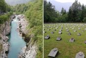 Isonzo folyó katonatemető Flitsch