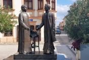 Czuczor-Jedlik szobor Győr