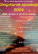Könyvtárak Éjszakája Győr 2024