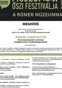 Rómer Tanévnyitó Múzeumok Éjszakája workshop