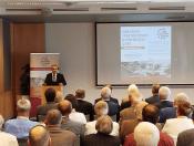 Pénzes László a vármegyei kamara elnökének köszöntője a konferencián